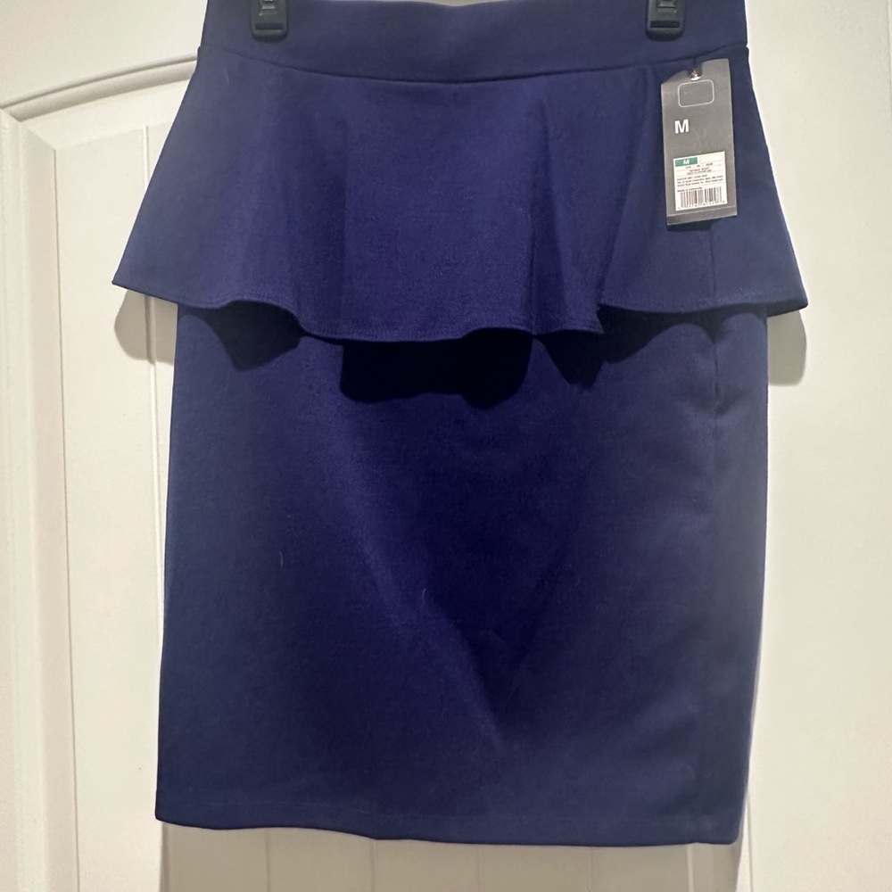 Massimo Navy Pencil Skirt